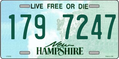 NH license plate 1797247