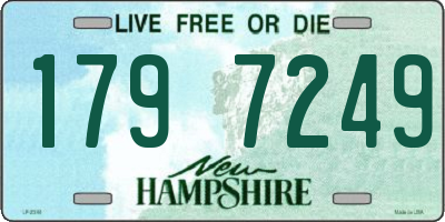 NH license plate 1797249