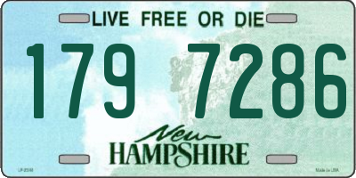 NH license plate 1797286