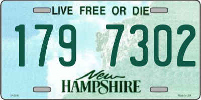NH license plate 1797302