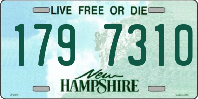 NH license plate 1797310
