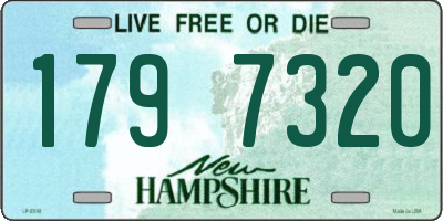 NH license plate 1797320