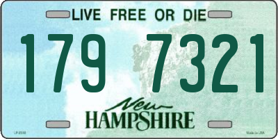 NH license plate 1797321