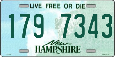 NH license plate 1797343