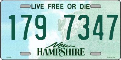 NH license plate 1797347