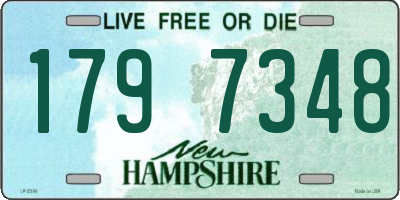 NH license plate 1797348