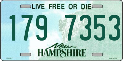 NH license plate 1797353