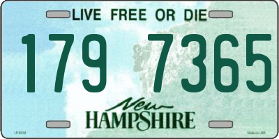 NH license plate 1797365