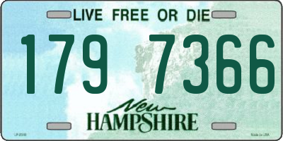 NH license plate 1797366
