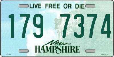NH license plate 1797374
