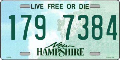 NH license plate 1797384