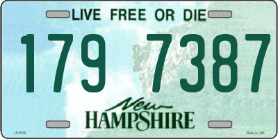 NH license plate 1797387