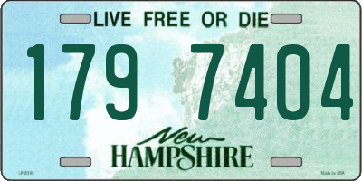 NH license plate 1797404