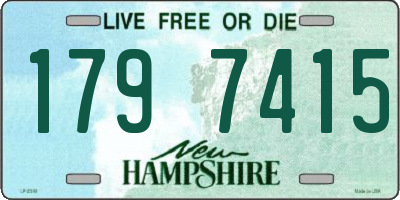 NH license plate 1797415