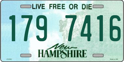 NH license plate 1797416