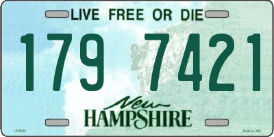 NH license plate 1797421