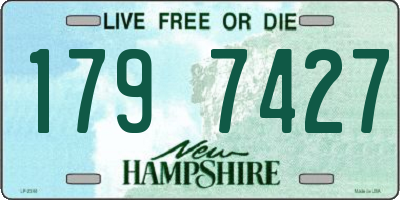 NH license plate 1797427