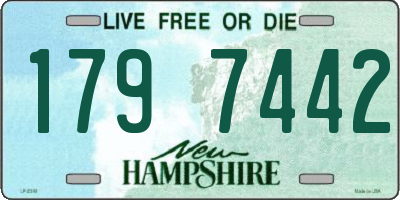 NH license plate 1797442