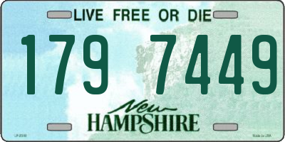 NH license plate 1797449