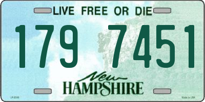 NH license plate 1797451