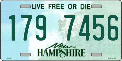 NH license plate 1797456