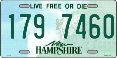 NH license plate 1797460