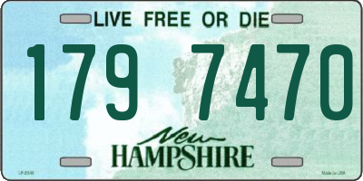 NH license plate 1797470