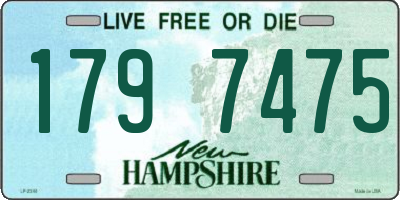NH license plate 1797475