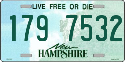 NH license plate 1797532