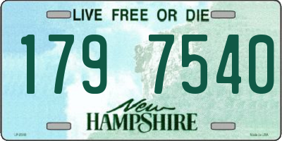 NH license plate 1797540