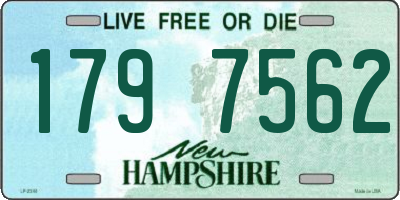 NH license plate 1797562