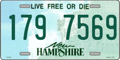 NH license plate 1797569
