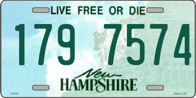 NH license plate 1797574