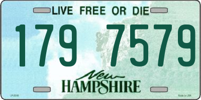 NH license plate 1797579