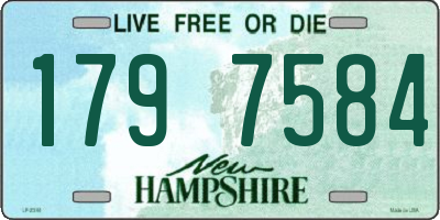 NH license plate 1797584