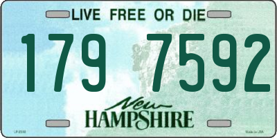 NH license plate 1797592