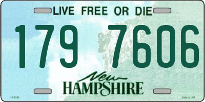 NH license plate 1797606