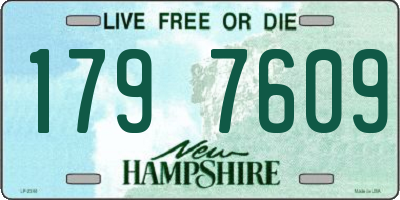 NH license plate 1797609