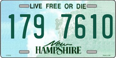 NH license plate 1797610