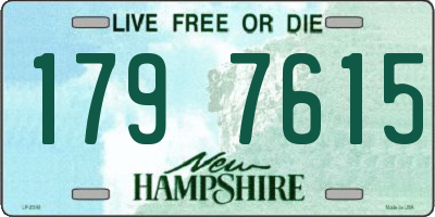 NH license plate 1797615