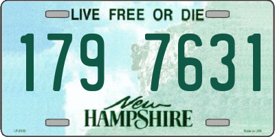 NH license plate 1797631