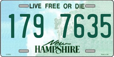 NH license plate 1797635