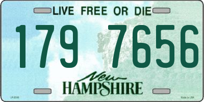 NH license plate 1797656