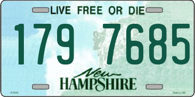 NH license plate 1797685