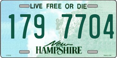 NH license plate 1797704
