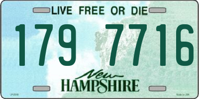 NH license plate 1797716