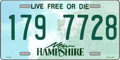 NH license plate 1797728