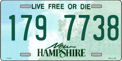 NH license plate 1797738