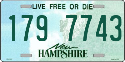 NH license plate 1797743