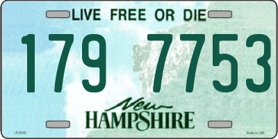 NH license plate 1797753